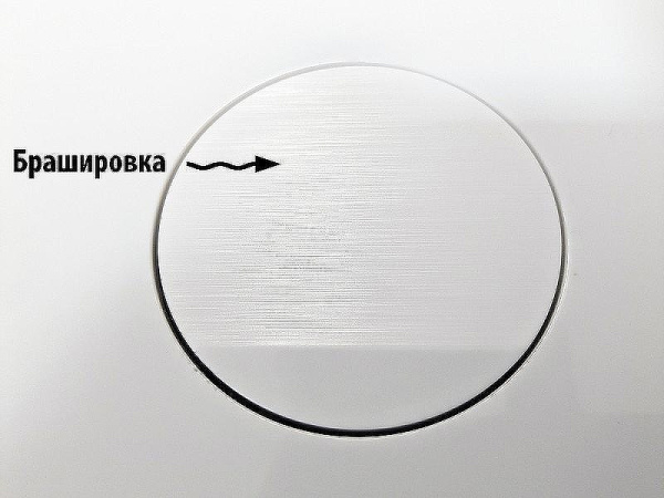клавиша смыва esbano slim-37gw esinslm37gw белая глянцевая
