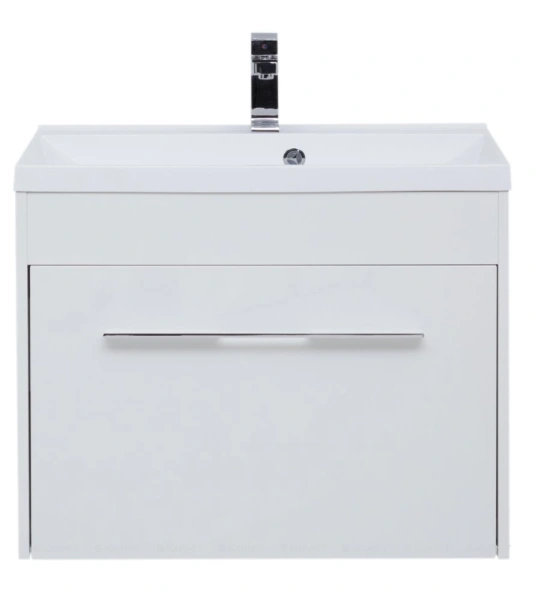 тумба под раковину aquanet августа 75 белый (ручки хром), 00274144