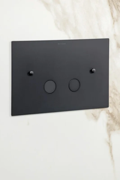 кнопка смыва boheme 647-b ультраплоская, black