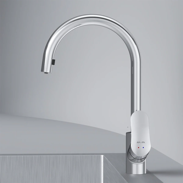 смеситель для кухни am.pm like f8012000, цвет хром