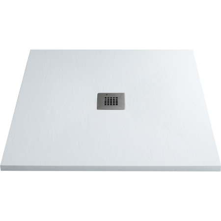 душевой поддон из искусственного камня allen brau priority 90x80 8.31001-21 белый камень