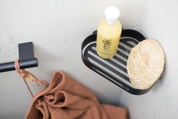 Полка корзина Sonia Accessories 176519 угловая цвет черный матовый