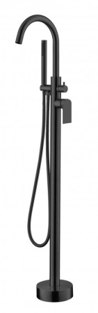 смеситель для ванны belbagno nova nov-fmt-nero черный матовый
