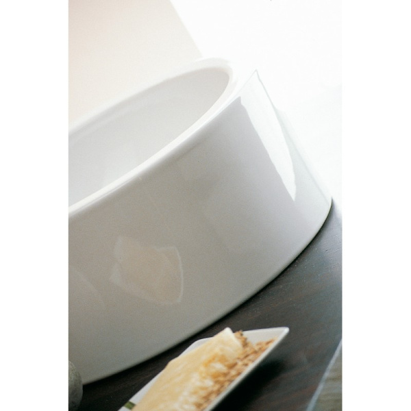 раковина scarabeo lavabi d arredo 8034 ø37 см, накладная, белая