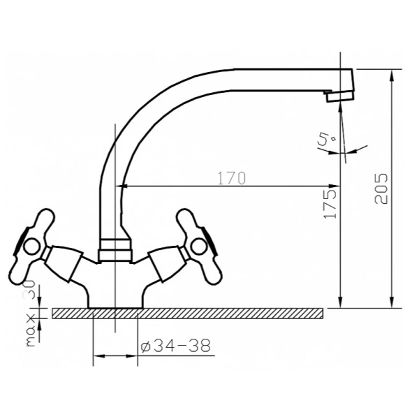 смеситель для кухни argo retro 032 retro