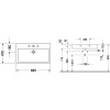 раковина накладная/подвесная 80 см duravit vero 045480 00 27