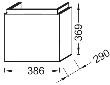 тумба под раковину jacob delafon formilia 40 см, eb1096-e70, арлингтонгский дуб
